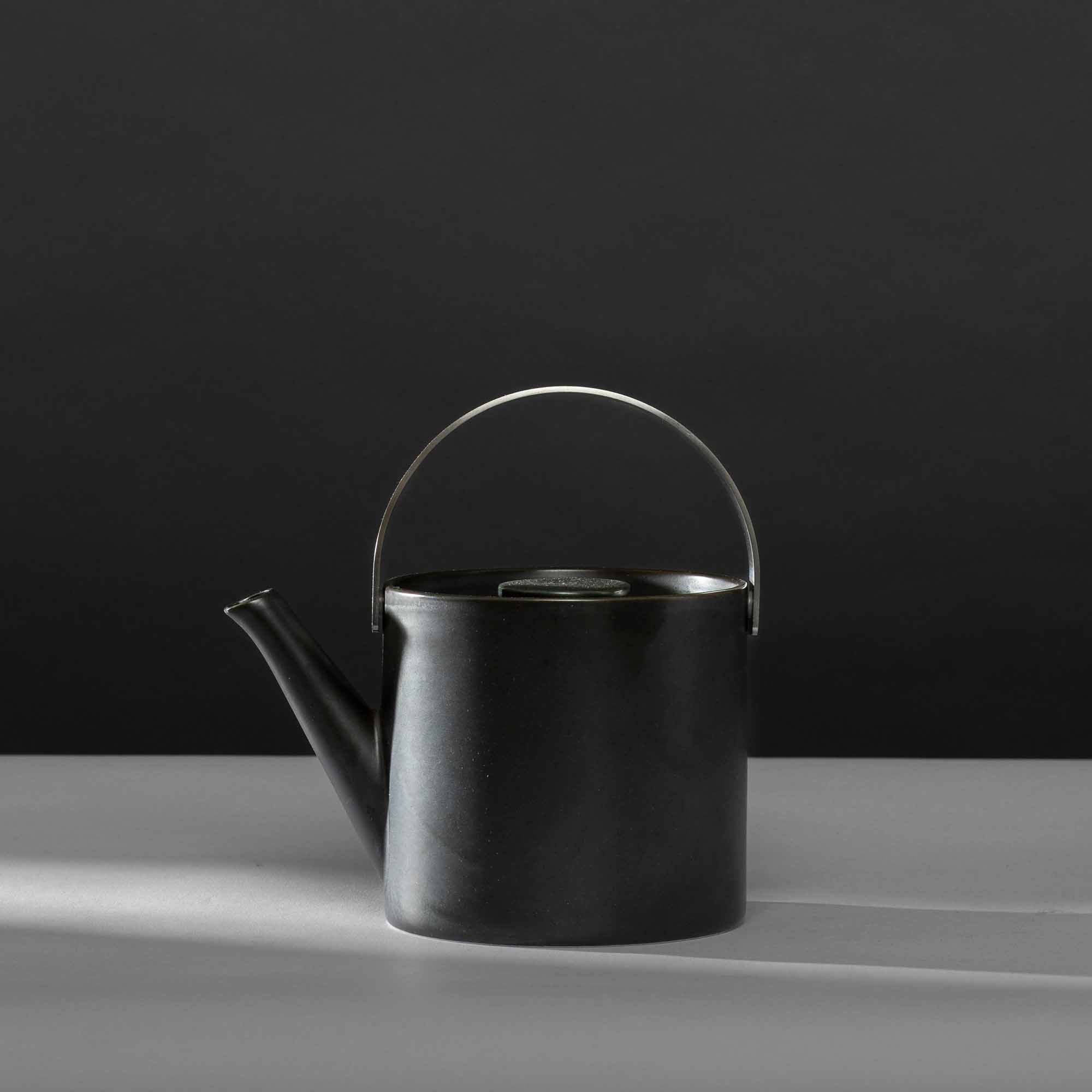 Teekanne mit Sieb Porcelain Teapot graphite