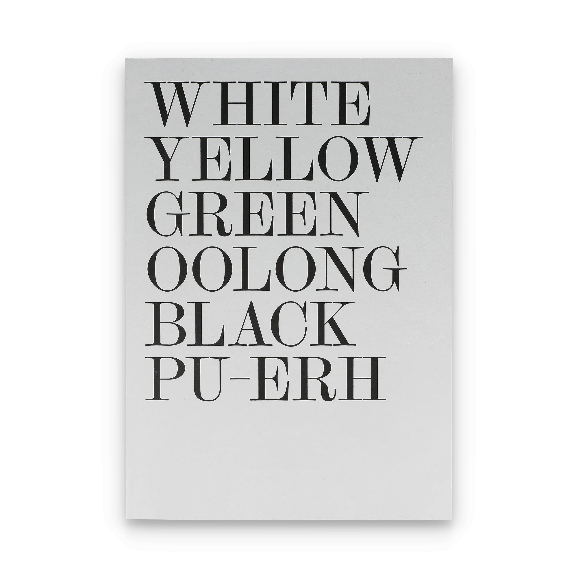 Notizbuch Notebook A4 Origin Typo