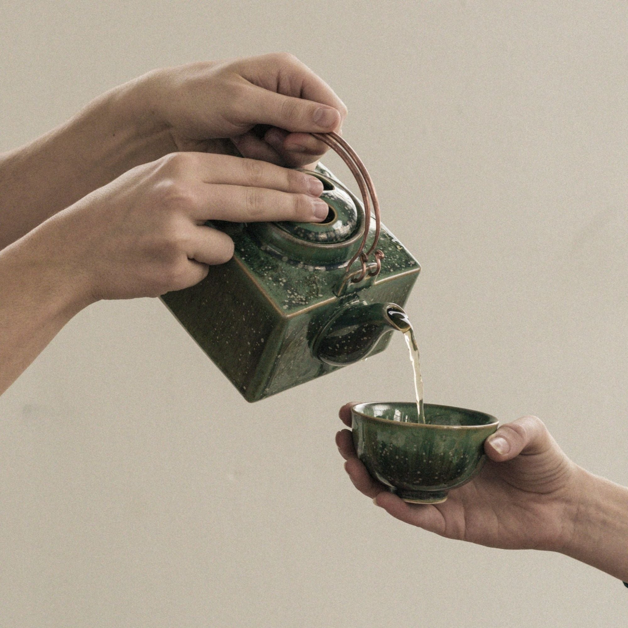 Teekanne Jade Square Teapot